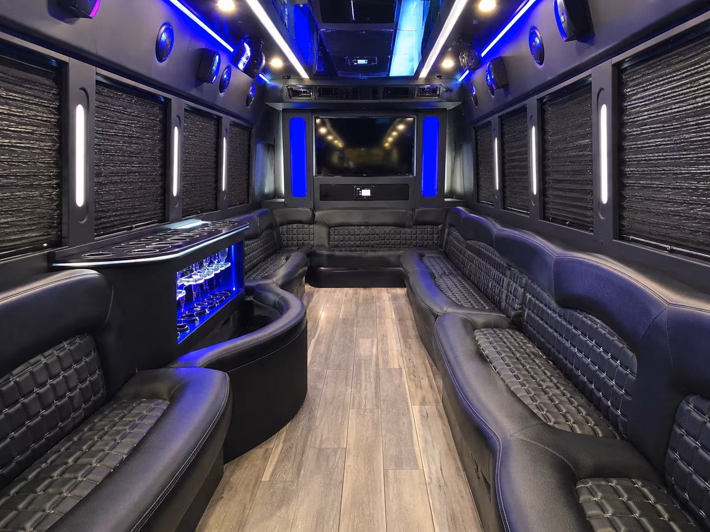 15 Passenger Party Bus Inside
