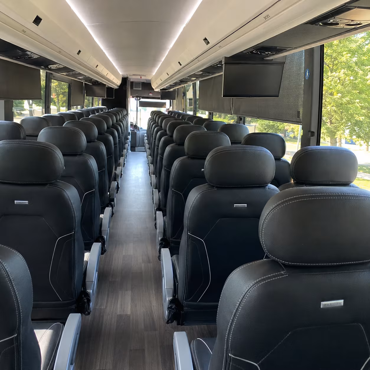 40-56 Passenger Charter Bus Interior
