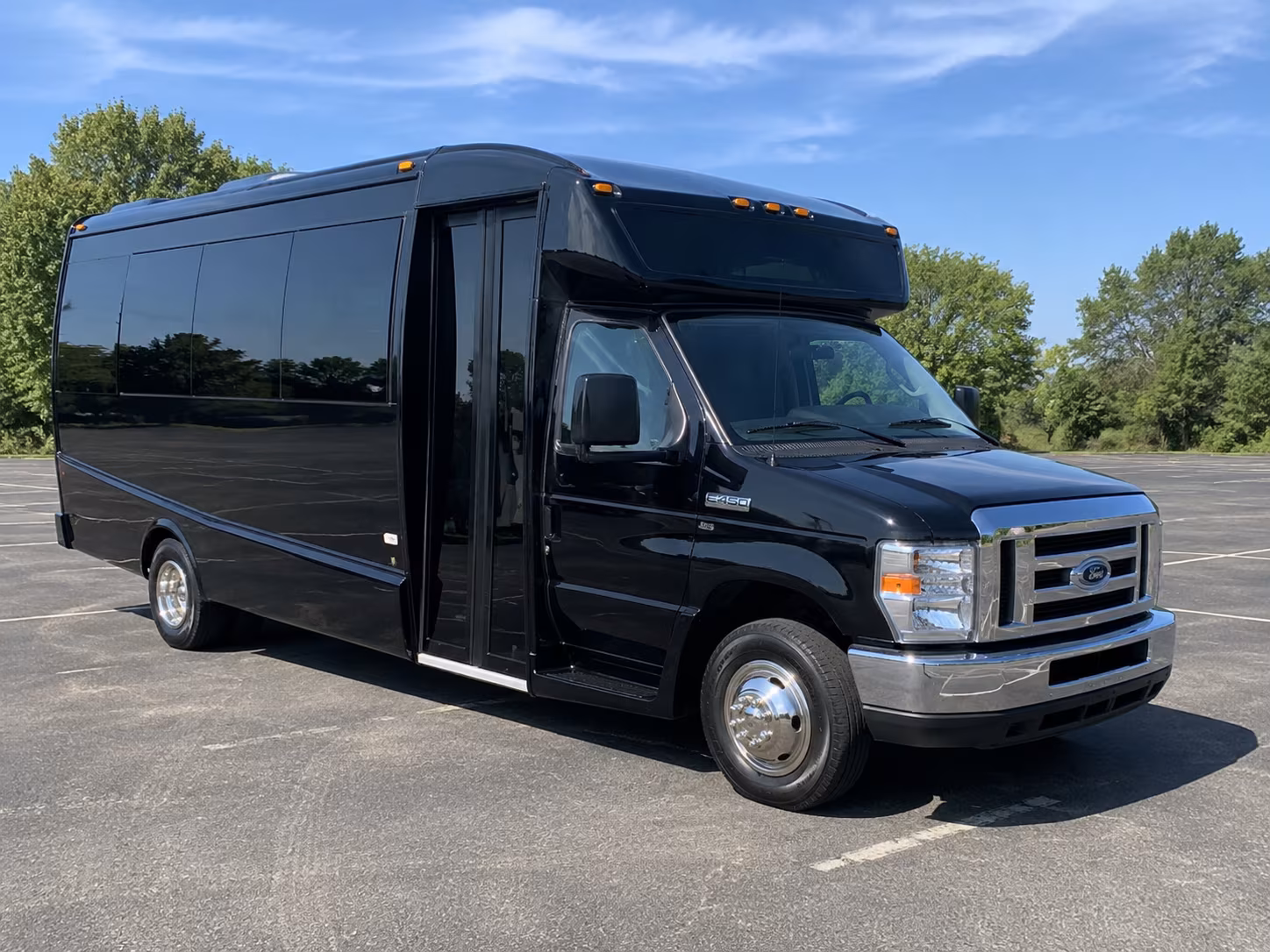Jurupa Valley Airport Shuttle & Transportation party bus exterior