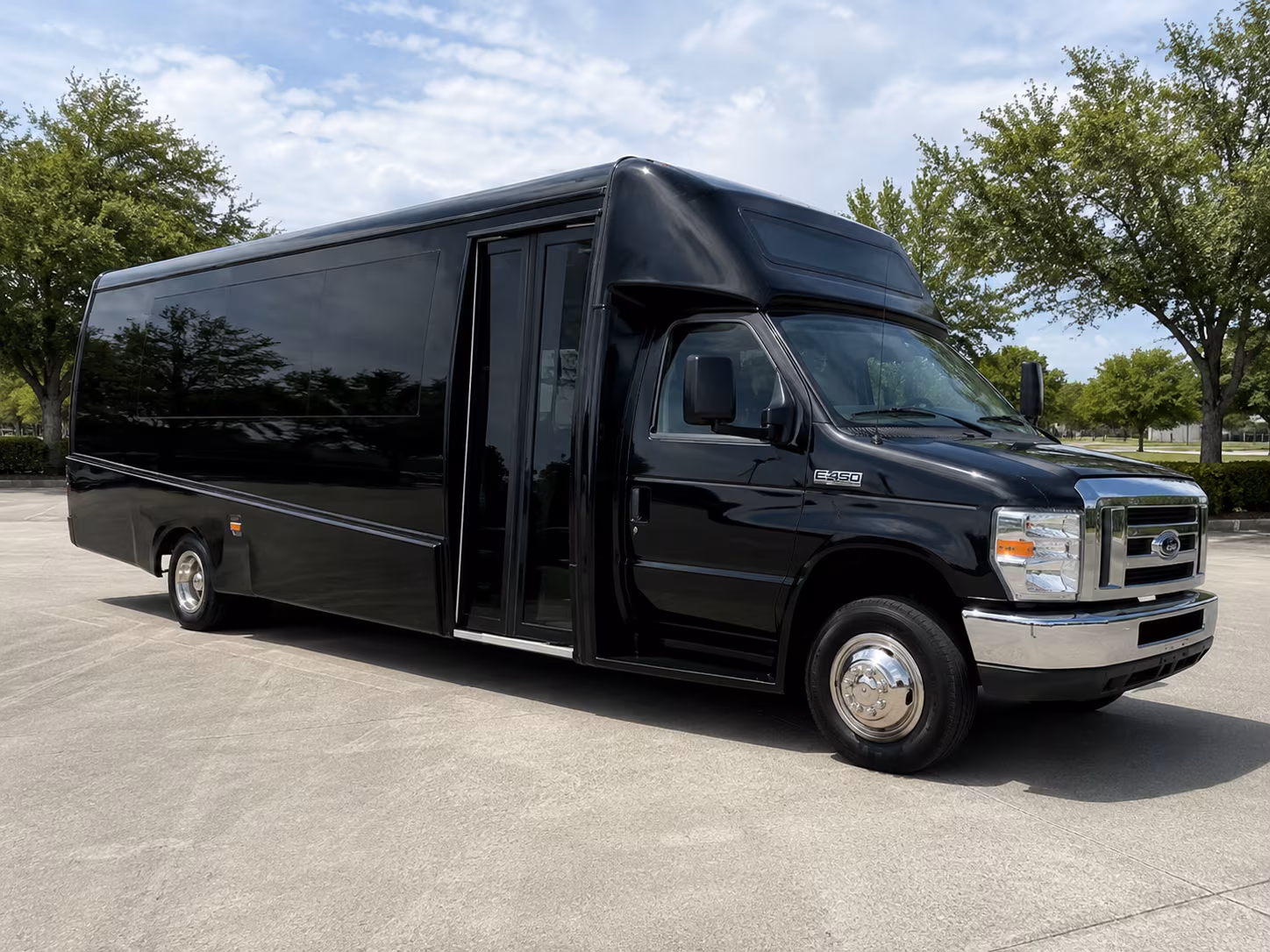 Jurupa Valley Airport Shuttle & Transportation party bus exterior