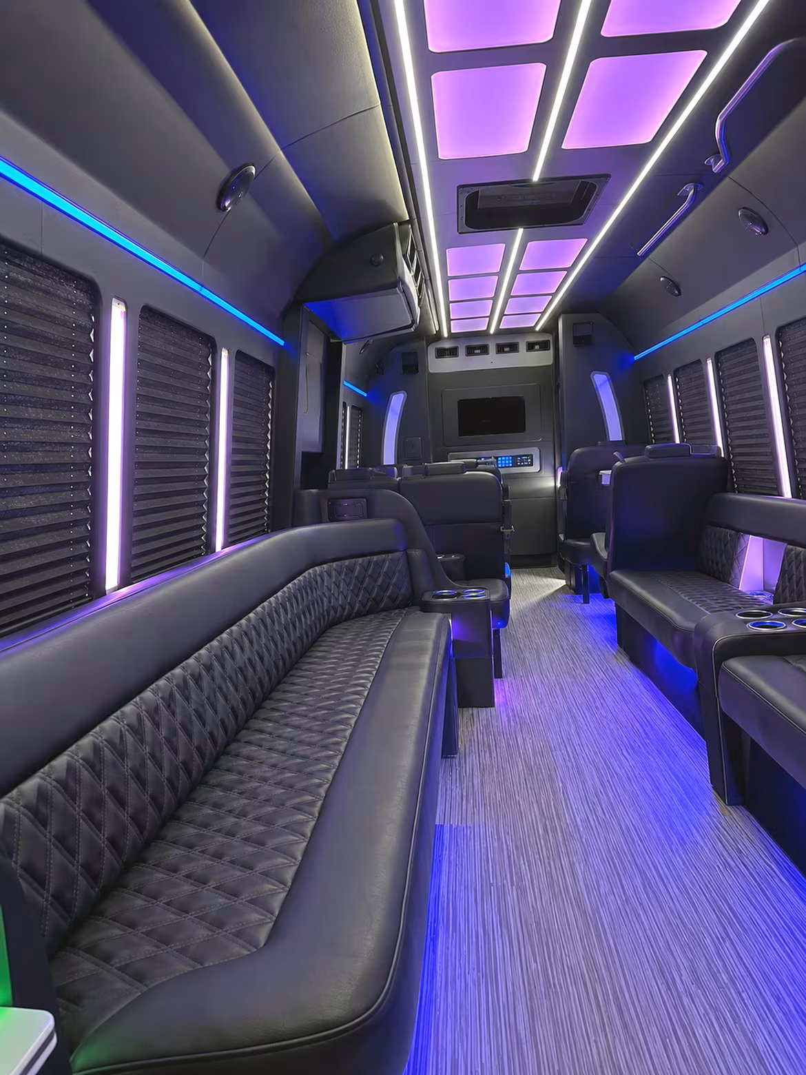 Jurupa Valley Bachelor & Bachelorette Transportation party bus interior
