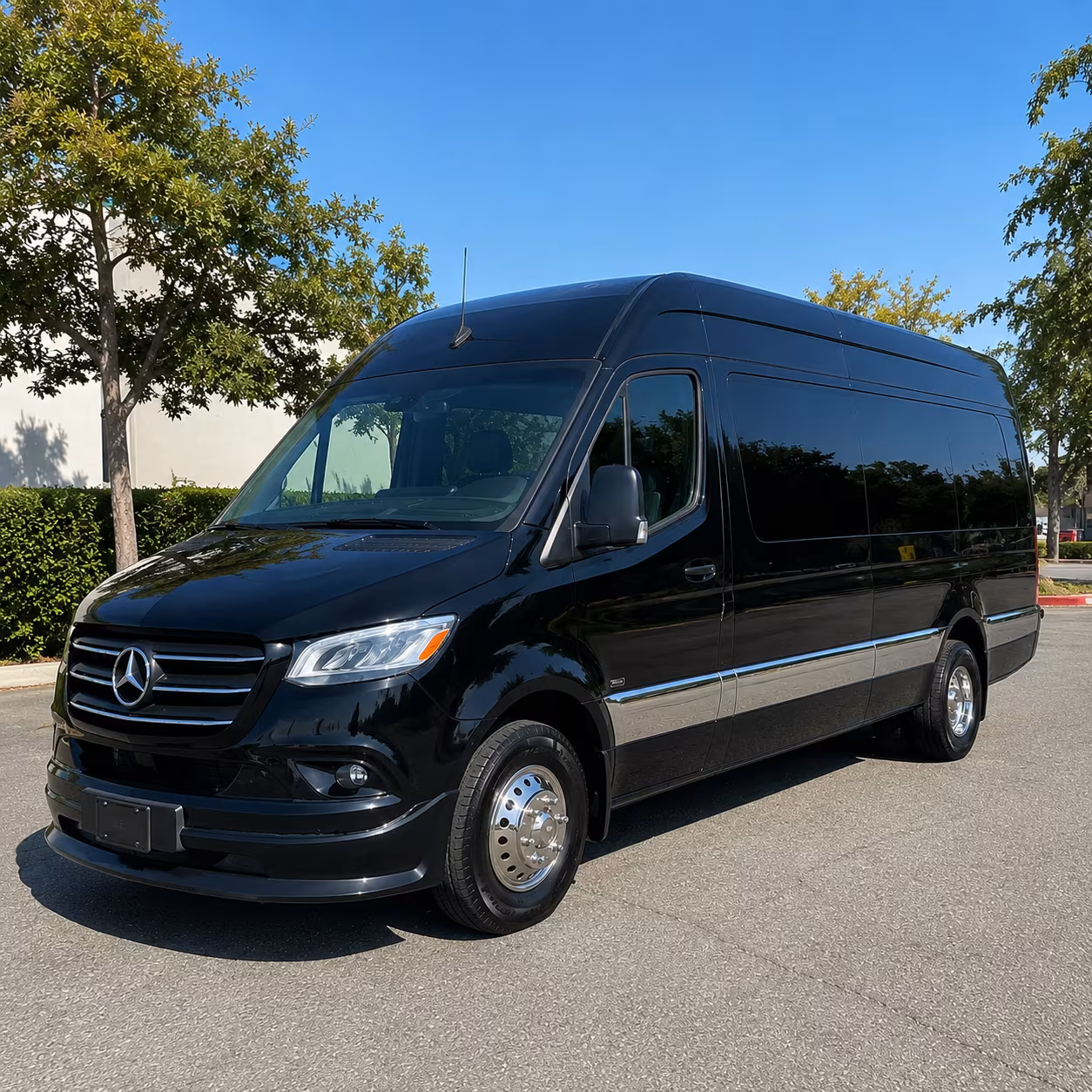 Jurupa Valley Corporate Transportation party bus exterior