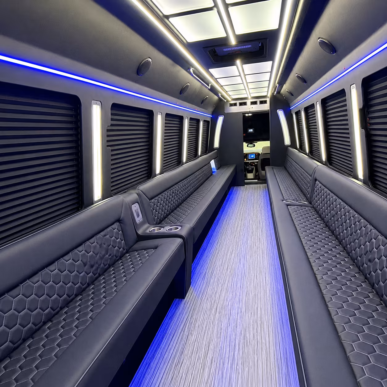 Jurupa Valley Private Event Transportation party bus exterior
