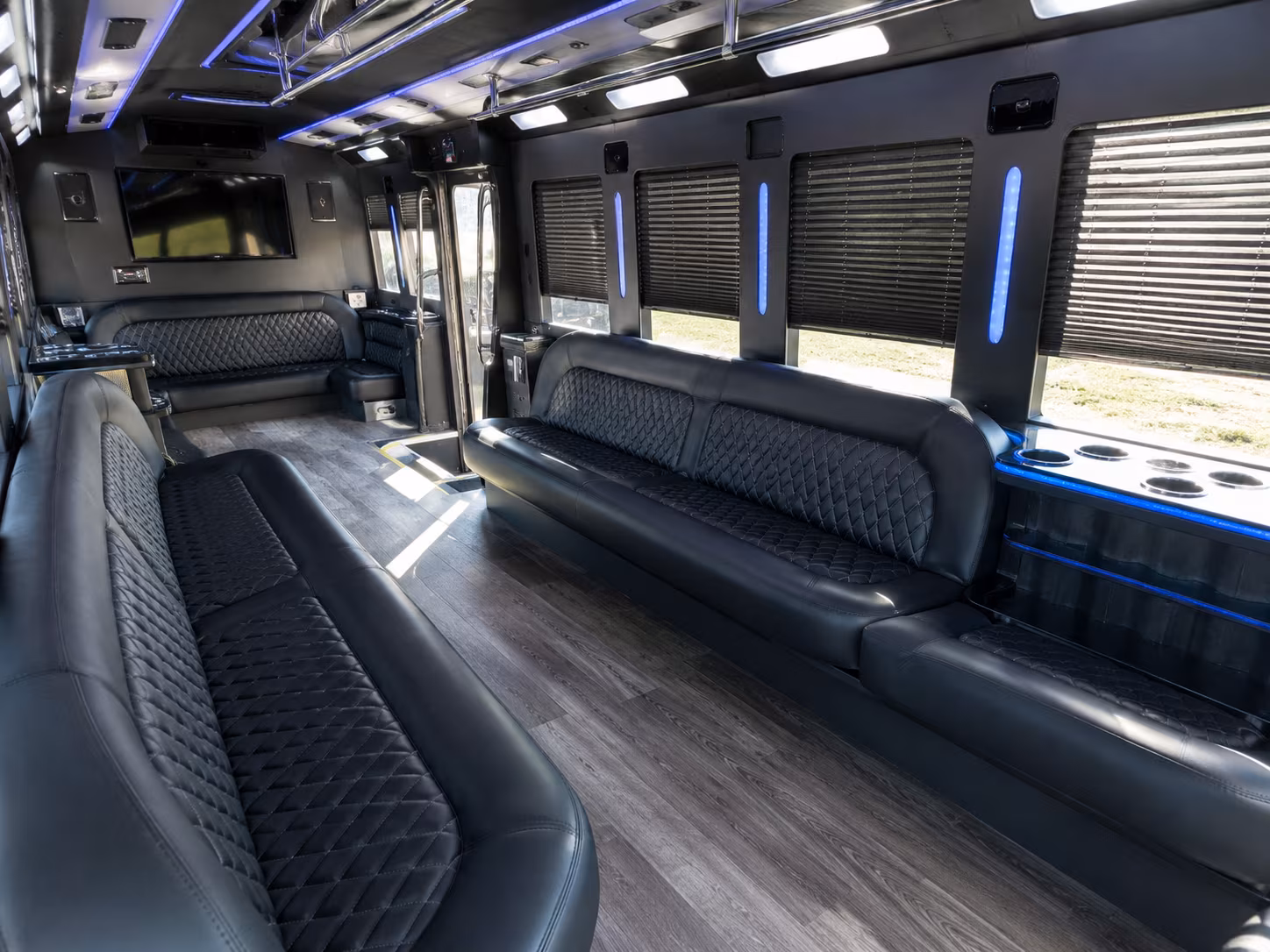 Jurupa Valley Prom & Homecoming Transportation party bus exterior