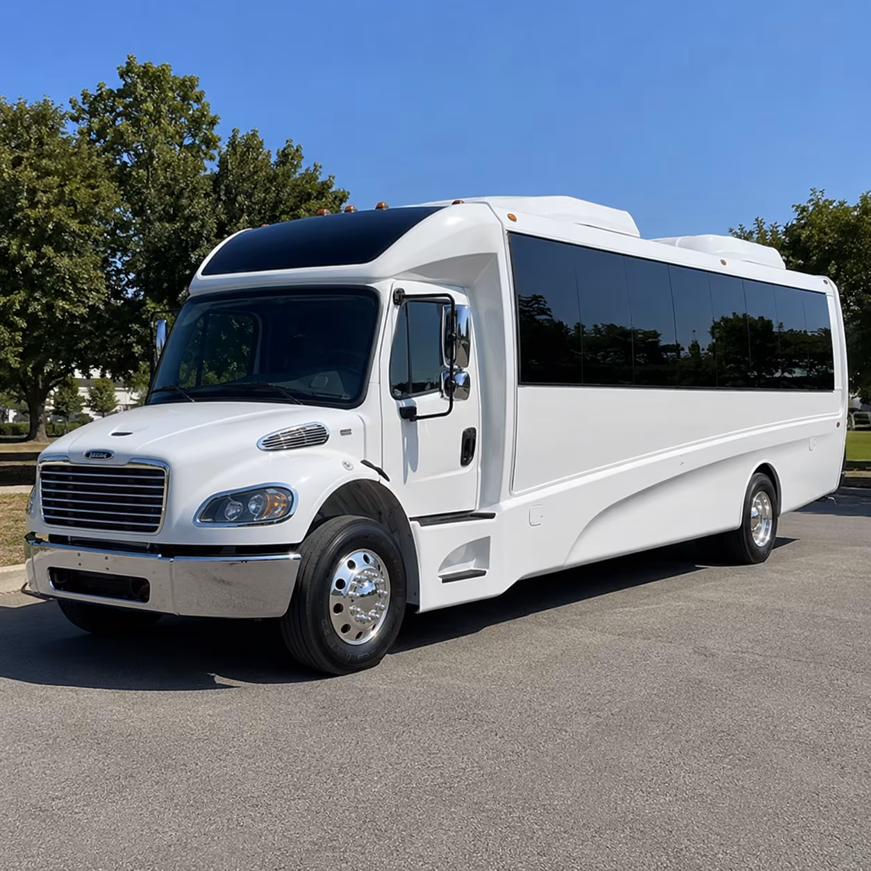 Jurupa Valley School Event Transportation party bus exterior