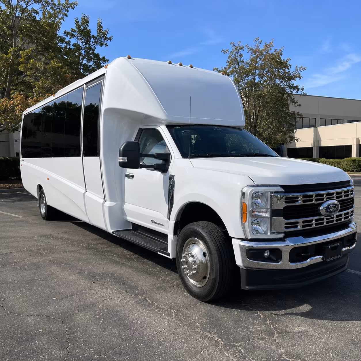 Jurupa Valley School Event Transportation party bus exterior