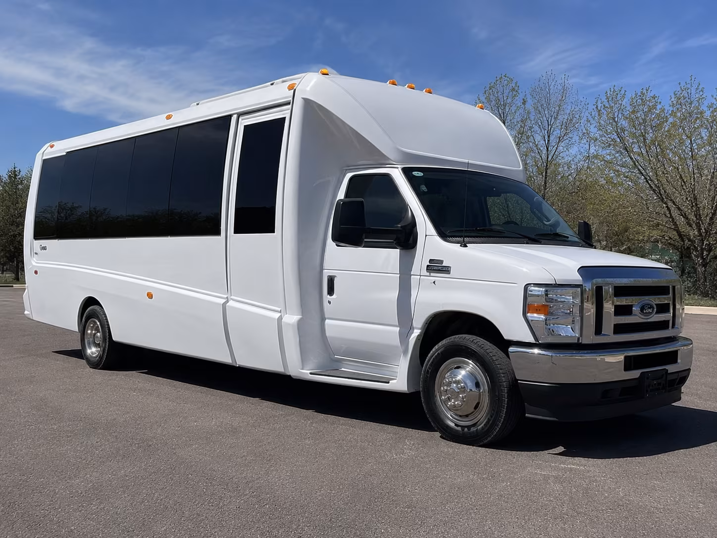 Jurupa Valley Sporting Event Transportation party bus exterior