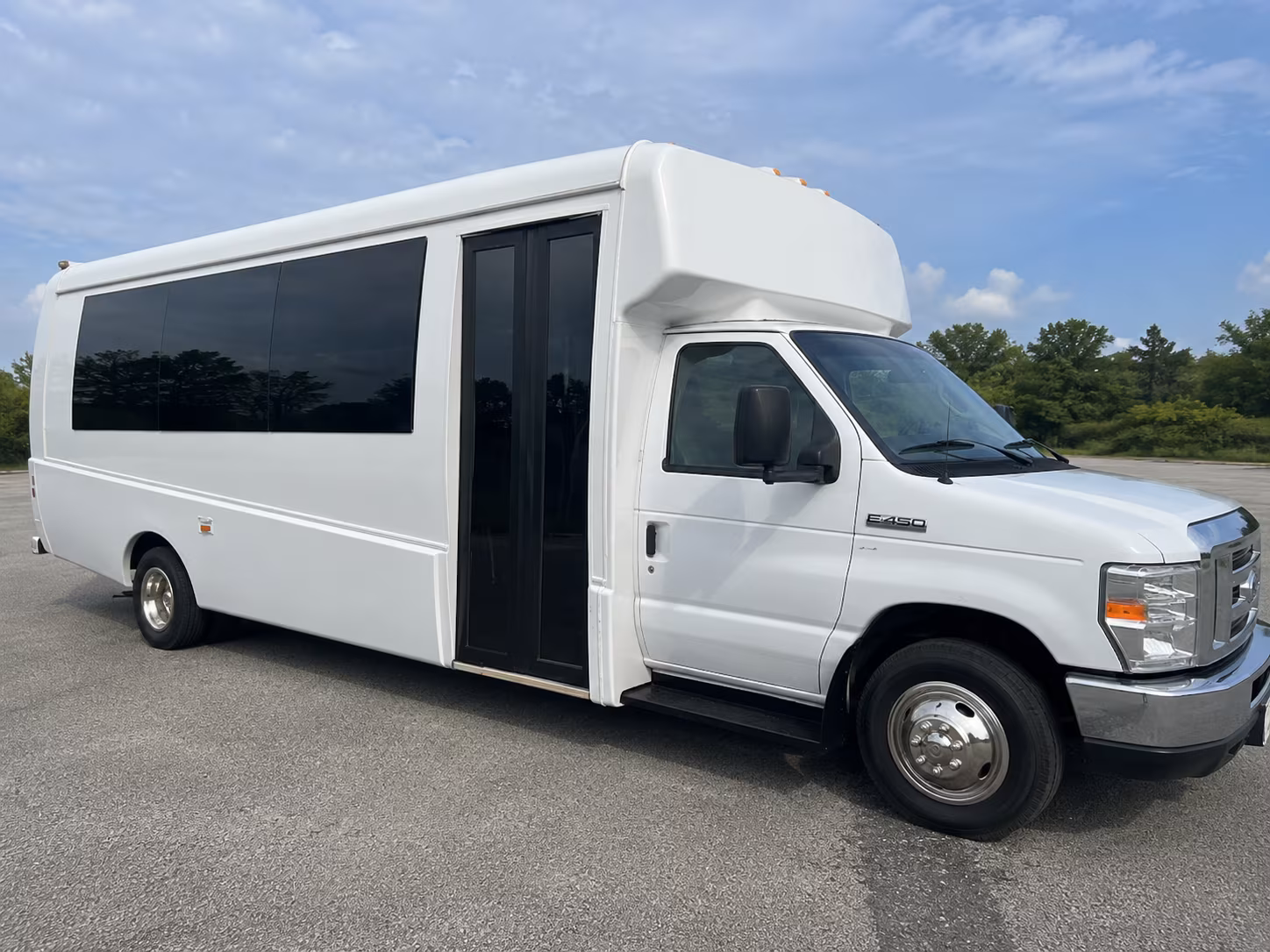 Jurupa Valley Wedding Transportation party bus exterior