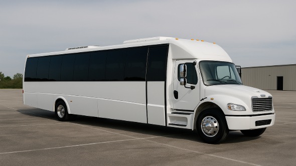 Exterior of Charter Bus Company Fontana's 25 Passenger Party Bus in Fontana