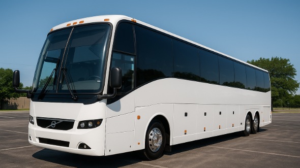 Exterior of Charter Bus Company Chino's 40 Passenger Party Bus in Chino