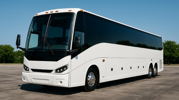 Exterior of Charter Bus Company Fontana's 40 Passenger Party Bus in Fontana