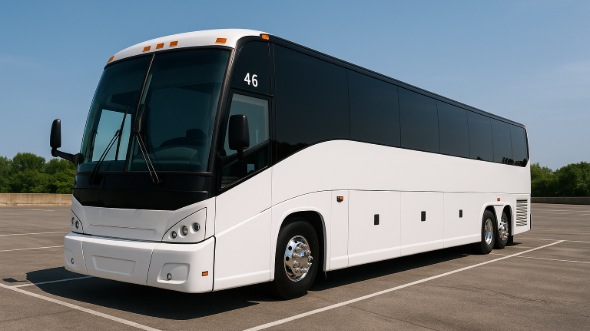 Exterior of Charter Bus Company Eastvale's 50 Passenger Party Bus in Eastvale