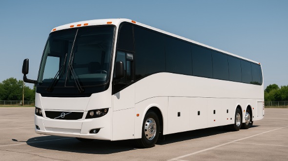 Exterior of Charter Bus Company Fontana's 50 Passenger Party Bus in Fontana