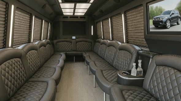 jurupa valley 20 passenger party bus interior